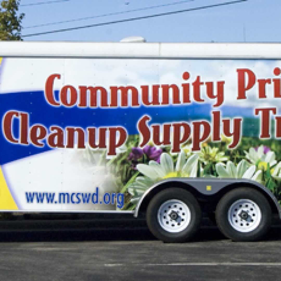 Community pride cleanup trailer vehicle wrap