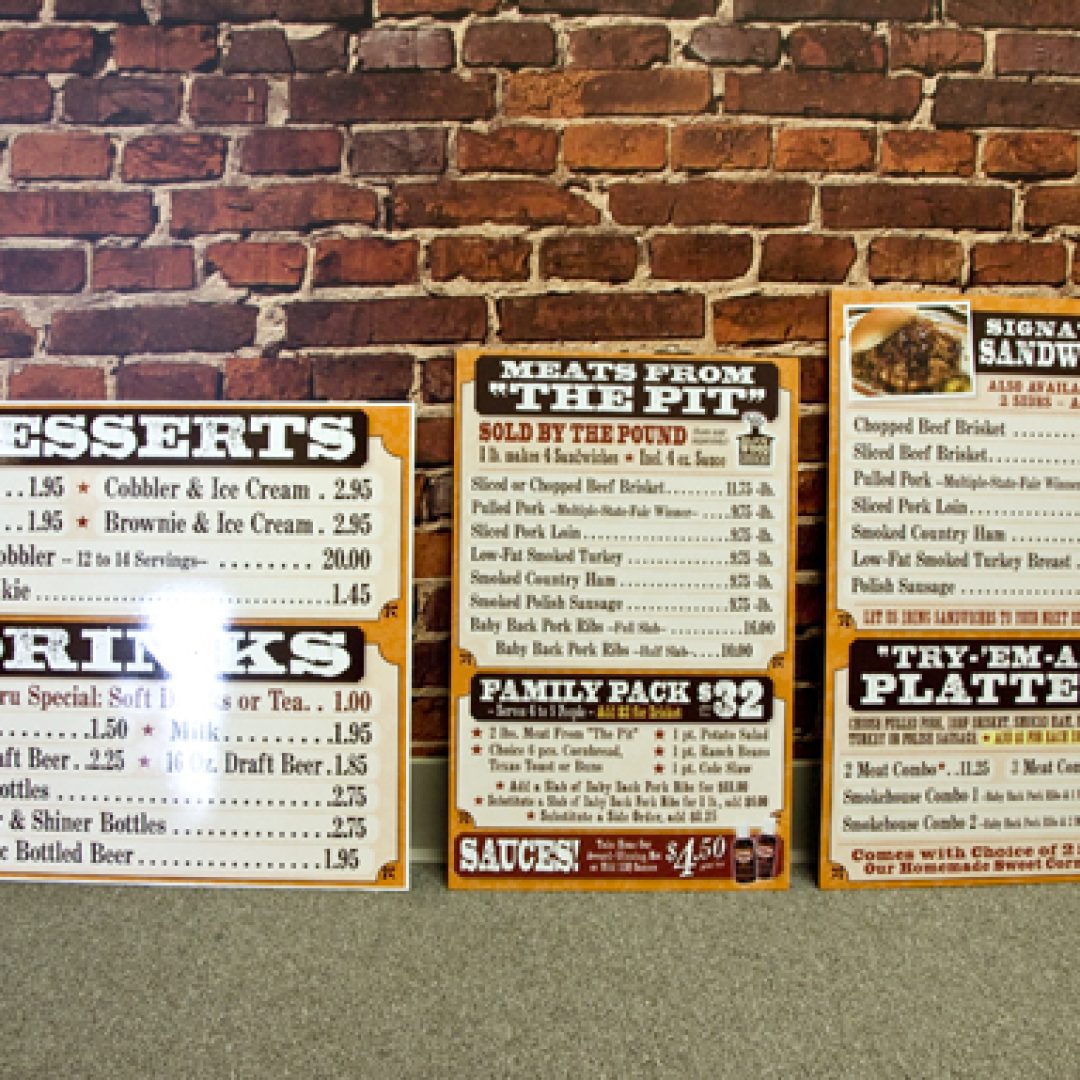 Promotional Food Menu